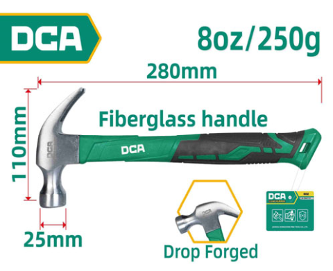 DCA Claw Hammer 8oz A10H0101