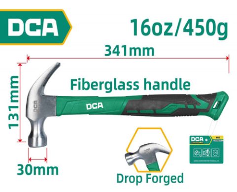 DCA Claw Hammer 16oz A10H0102