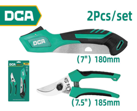 DCA Pruning Shear & Saw Set 2PCS A23C0602