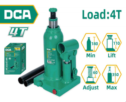 DCA Hydraulic Bottle Jack 4T A29A0104