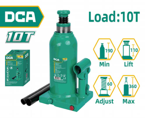 DCA Hydraulic Bottle Jack 10T A29A0110