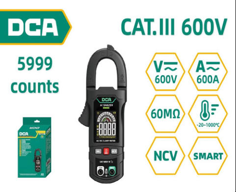 DCA Dc/Ac Clamp Meter 5999 counts A15A0259