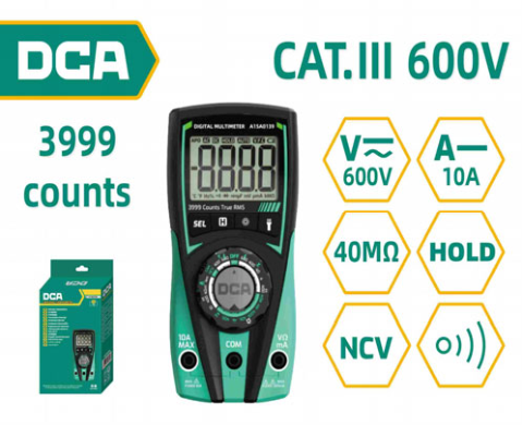 DCA Digital Multimeter 3999 counts A15A0139