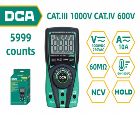 DCA Digital Multimeter 5999 counts A15A0159