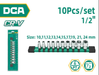 DCA 10 Pcs 1/2" Socket Set 10 Pcs A03E4405