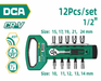 DCA 12 Pcs 1/2" Socket Set 12 Pcs A03E4406