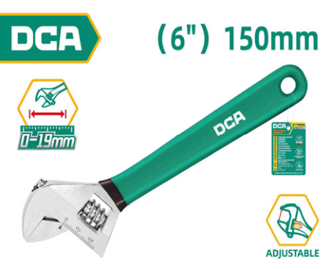 DCA Adjustable Wrench 6" A05B4206
