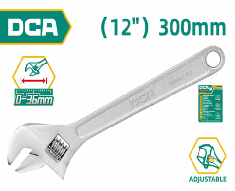 DCA Adjustable Wrench 12" A05A3712