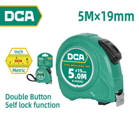 DCA Steel Measuring Tape 5M×19mm A13A0202