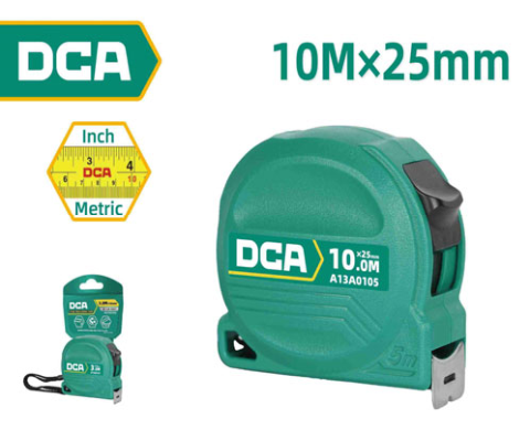 DCA Steel Measuring Tape 10M×25mm A13A0105