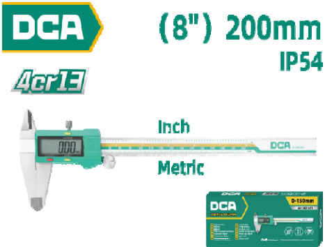 DCA Digital Caliper 0-200mm A13B2302