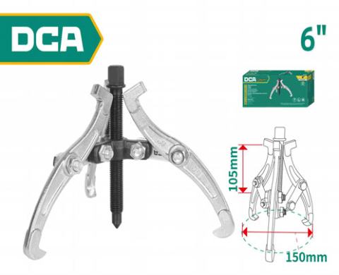 DCA Three Jaws Puller 6" A19G2206