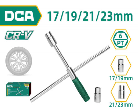 DCA Cross Wrench 17/19/21/2 3mm A19F1901