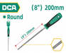 DCA Round Steel File 8"/200mm A11C1108