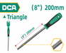 DCA Triangle Steel File 8"/200mm A11C1308