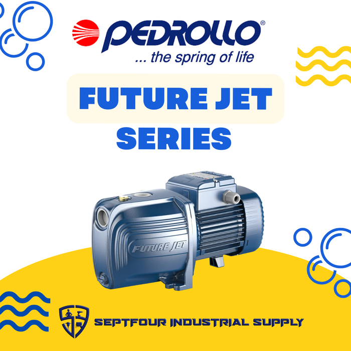 Pedrollo 1HP JET waterpump (Made in Italy) with Horizontal Bladder Tank/Butyl Rubber Diaphragm Tank (set)
