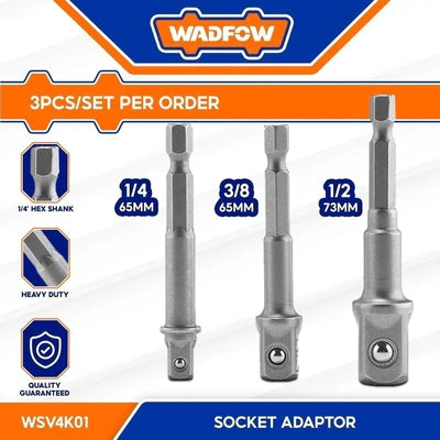 Wadfow 3pcs Socket Adaptor WSV4K01