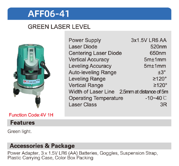 DCA Green Line Laser Level AFF06-41