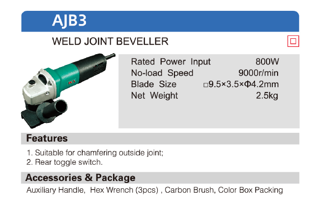DCA Weld Joint Beveller AJB3 - SEPTFOUR INDUSTRIAL SUPPLY