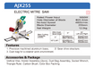DCA 10” Mitre Saw AJX255 - SEPTFOUR INDUSTRIAL SUPPLY