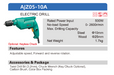 DCA 10mm 500Watts Electric Drill AJZ05-10A - SEPTFOUR INDUSTRIAL SUPPLY