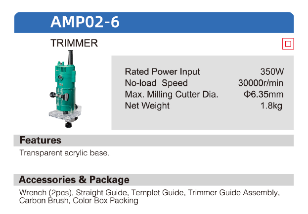 DCA 6mm Trimmer AMP02-6 - SEPTFOUR INDUSTRIAL SUPPLY
