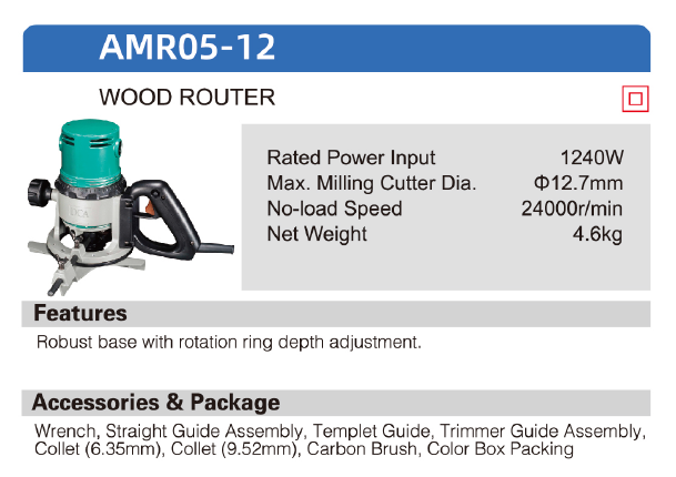 DCA Wood Router AMR05-12