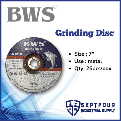 BWS 7" Cutting/Grinding Disc