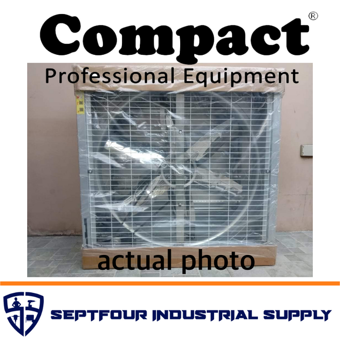 Compact Industrial Exhaust Fan with Shutter
