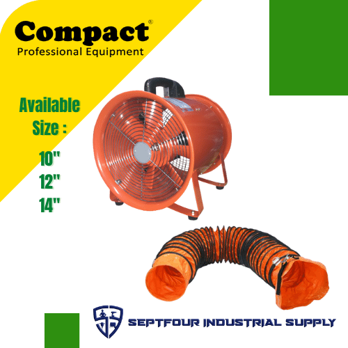 Compact Portable Ventilator / Blower with Ducting