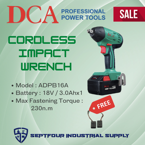 DCA 18V Cordless Impact Wrench ADPB16A