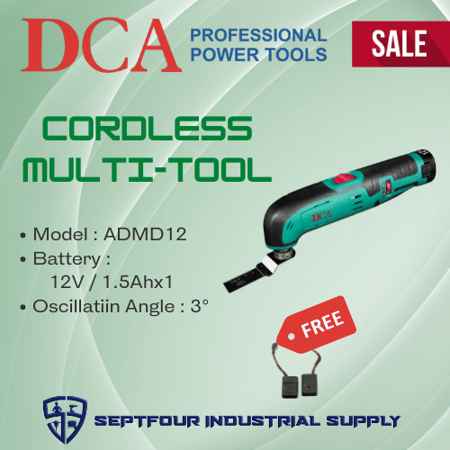 DCA 12V Cordless Multi-Tool ADMD12 — SEPTFOUR INDUSTRIAL SUPPLY