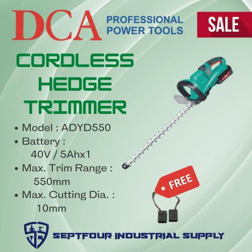 dca adyd550 cordless hedge trimmer