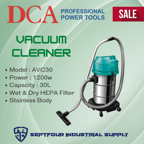 DCA 30Liters Wet & Dry Vacuum Cleaner AVC30