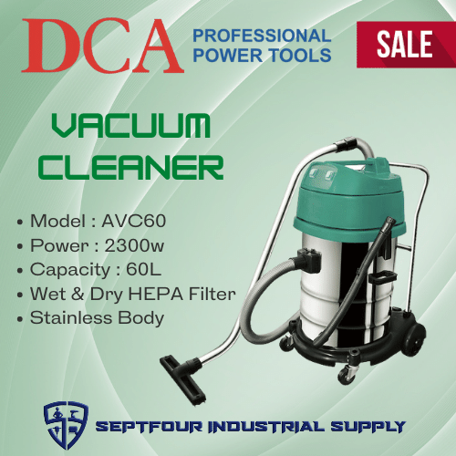 DCA 60Liters Wet & Dry Vacuum Cleaner AVC60