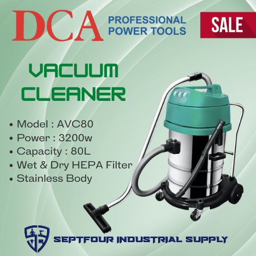 DCA 80Liters Wet & Dry Vacuum Cleaner AVC80
