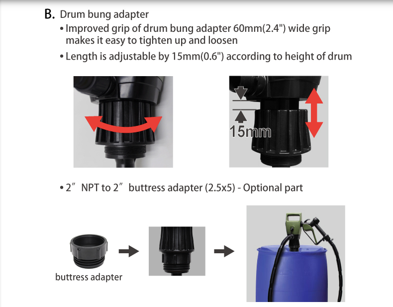 Dukshin Electric Drum Pump DEP-1403T
