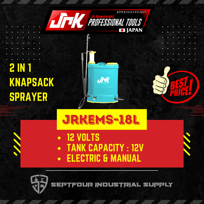 JRK Kawasaki 2in1 Knapsack Sprayer (Electric & Manual) JRKEMS-18L