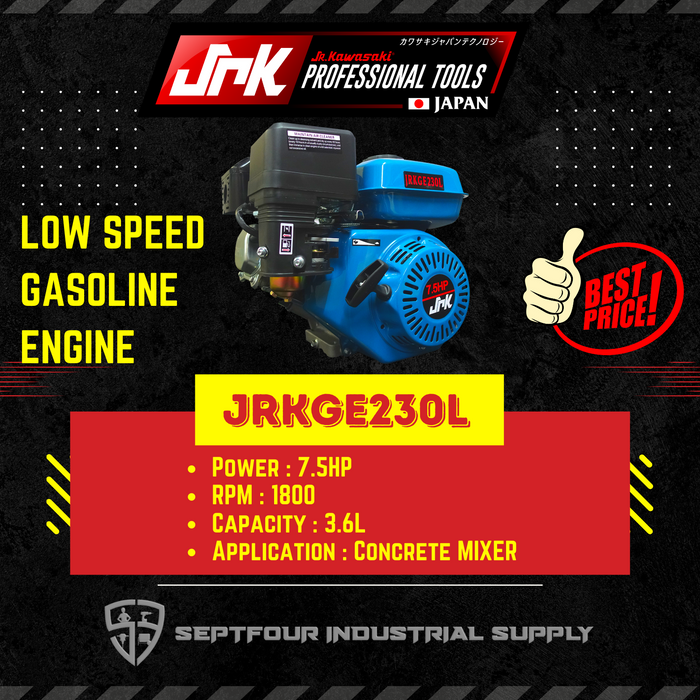 JRK Kawasaki LOW Speed Gasoline Engine JRKGE230L