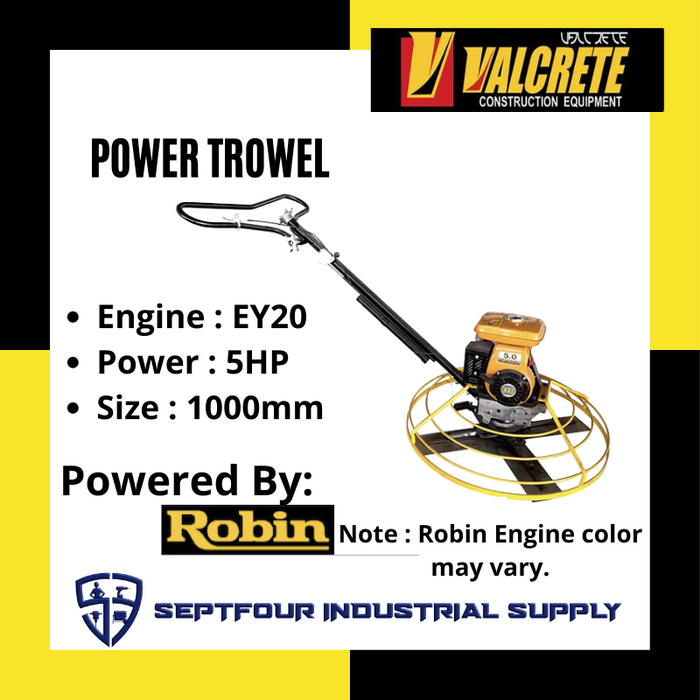 Valcrete Power Trowel Powered By Robin Engine (Helicopter)