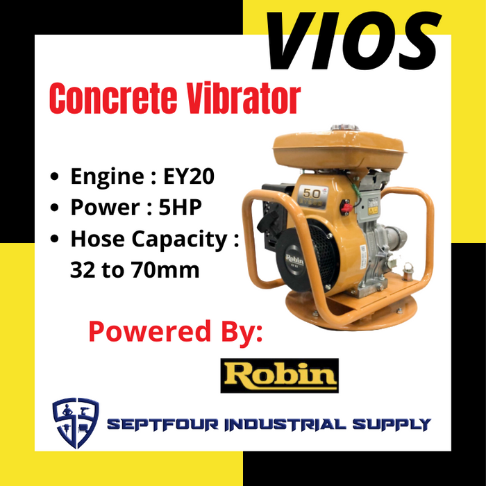 Vios Powered by Robin Engine Concrete Vibrator