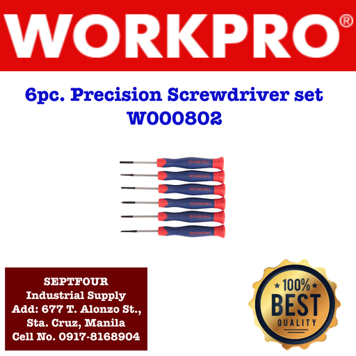 Workpro Precision Screw Driver Set #W000802 - SEPTFOUR INDUSTRIAL SUPPLY