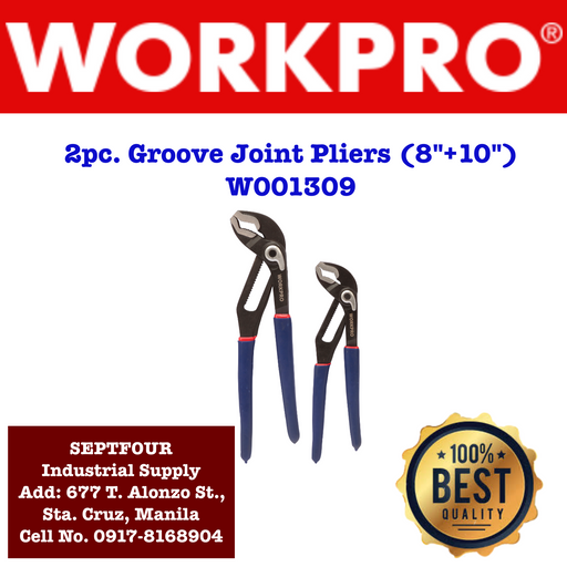 Workpro Quick Release Groove Joint Pliers #W001309 - SEPTFOUR INDUSTRIAL SUPPLY
