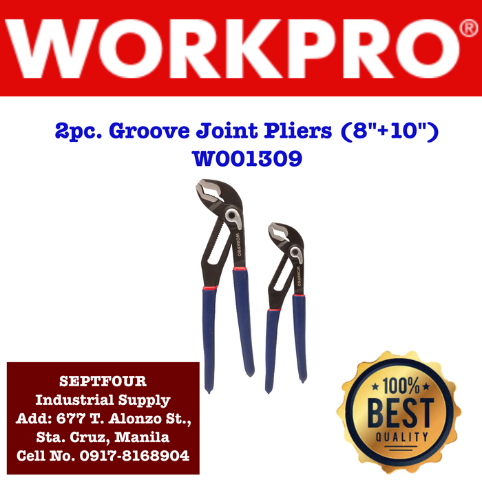 Workpro Quick Release Groove Joint Pliers #W001309 - SEPTFOUR INDUSTRIAL SUPPLY