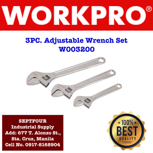 Workpro Adjustable Wrench Set #W003200 - SEPTFOUR INDUSTRIAL SUPPLY