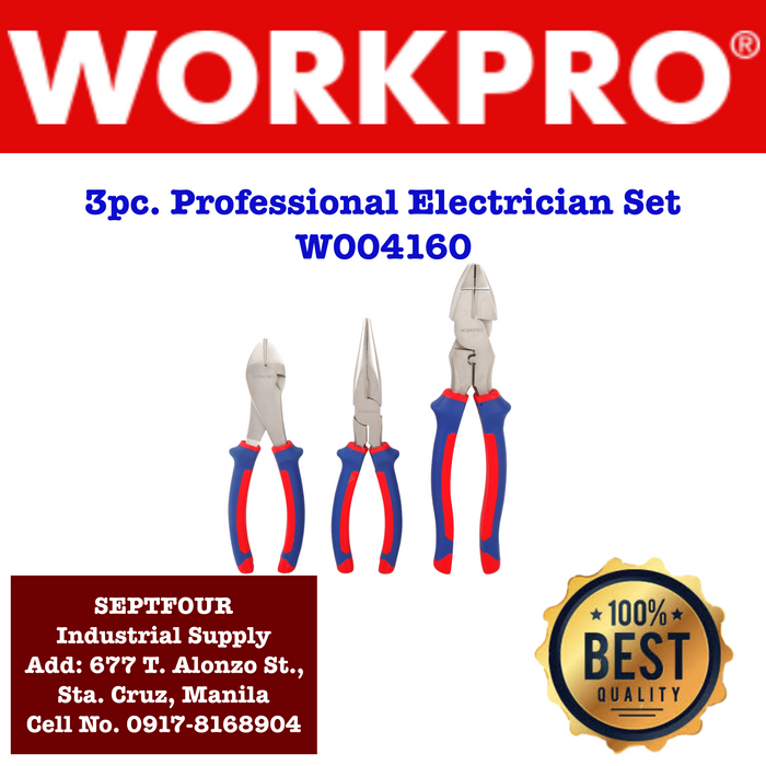 Workpro Electrician Set #W004160 - SEPTFOUR INDUSTRIAL SUPPLY