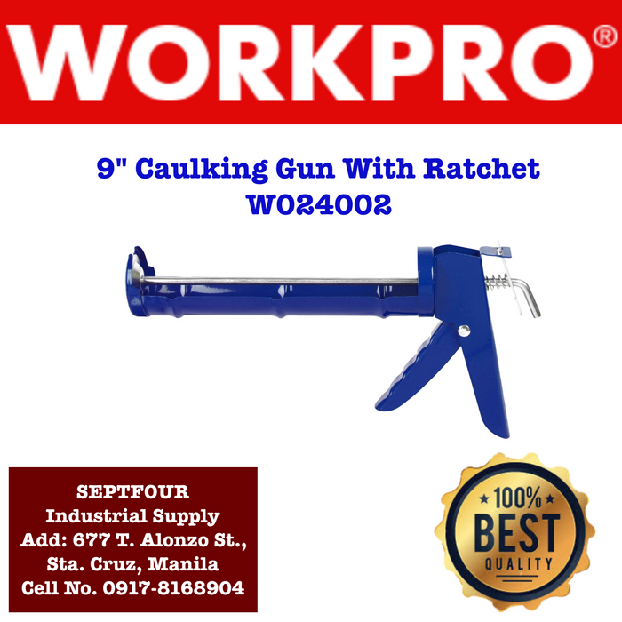 Workpro Caulking Gun with Ratchet #W024002 - SEPTFOUR INDUSTRIAL SUPPLY