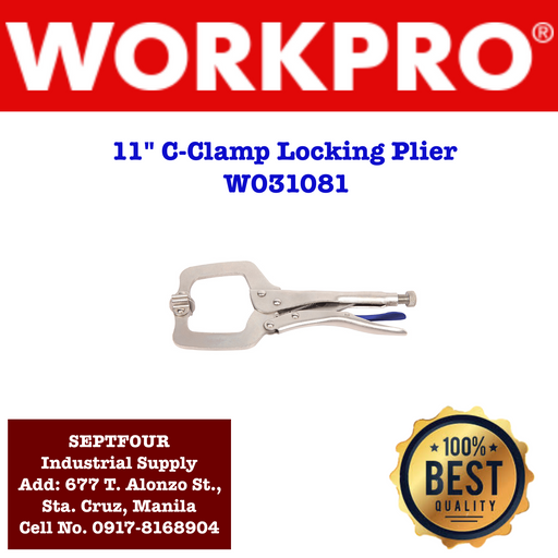 Workpro C-Clamp Locking Pliers #W031081 - SEPTFOUR INDUSTRIAL SUPPLY