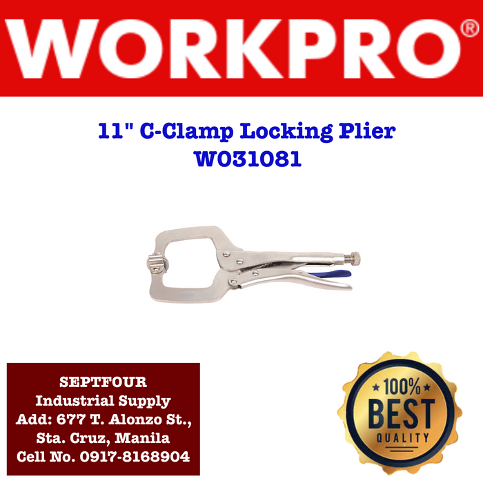 Workpro C-Clamp Locking Pliers #W031081 - SEPTFOUR INDUSTRIAL SUPPLY