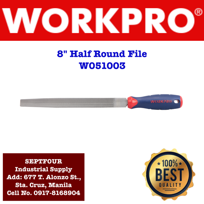 Workpro Half Round File - SEPTFOUR INDUSTRIAL SUPPLY